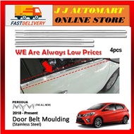 Myvi 2018 Window Chrome Lining/Door Belt Moulding