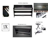 UK Digital Piano 88 Standard Keyboard Keys Bluetooth wireless connection Free Piano Stool (Black)