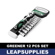 Greener 12 Piece Ratchet Set | Bike Spanner Tools