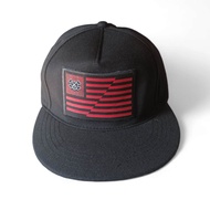 Snapback Hat Sc Flag Red Black (Potato Apparel)