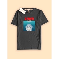 Kaos Tshirt vTuber Hololive Gawr gura jaws