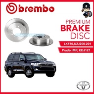 BREMBO Rear Disc Rotor (2pcs) -  TYT Land Cruiser UZJ200,UZJ201,LX570, URJ202W 4.6
