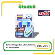 H4 Halogen Light Bulb 12V 60W 55W Ultimate White Aspira
