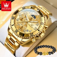 OLEVS Watch For Men Waterproof Sale Original Latest Luxury Luminous Calendar Quartz Stainless Steel 