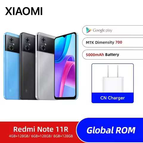 Global Rom Xiaomi Redmi Note 11R 8GB 128GB MTK700 5000mAh 5G Smartphone 90 Hz 6.58“ FHD+ 13MP Blueto