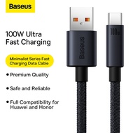 Baseus 100W 6A USB toType C Fast Charging Data Cable For Huawei P50 P40 Pro Honor