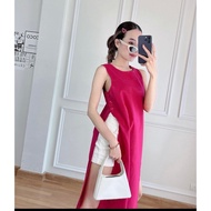 [2hand] Linen slit shirt - pink from October Girl's Shop