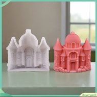 [doverywell]   Castle Aromatherapy Candle Mold Silicone Candle Mold European Castle Silicone Mold fo
