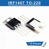10pcs IRF1407 TO-220 IRF1407PBF TO220 N-channel 75V/130A MOSFET Transistor new