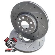 1K0615301AA 5Q0615301F (2PCS) FRONT SPORT BRAKE DISC MAXLINE  FOR VW GOLF JETTA PASSAT EOS TIGUAN SC