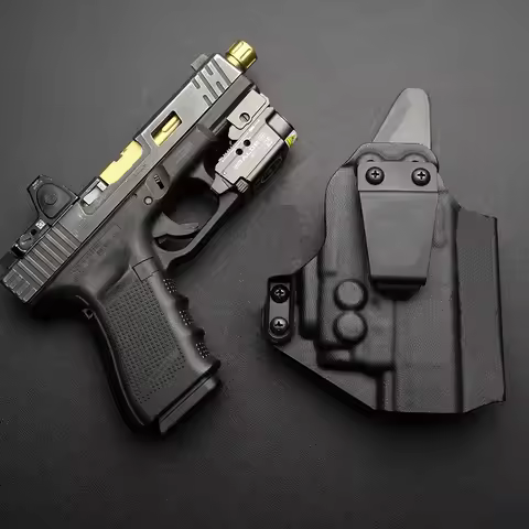 Inside The Waistband kydex IWB Holster For Glock G17 G 19 22 23 25 31 32 35 45 MOS With OLIGHT Baldr