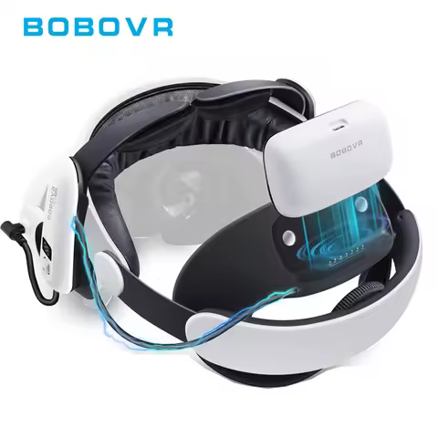 BOBOVR Head Strap For Meta Quest 3S VR S3 Pro Super Strap M3 Max with B100 Battery,M3 Pro with B2 Ba