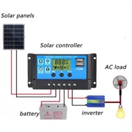 PWM SOLAR Charger Controller 12v/24v  10A 20A 30A 40A 50A 60A with USB Output Charger 5v
