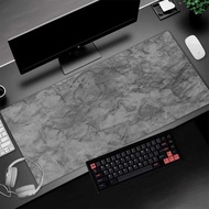 Gaming Mouse Pad Gray Maous Pad Computer Mat Large Mousepad Marble Keyboards Accessories Offices Pc 