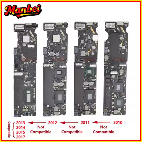 Original Laptop Logic Board For Macbook Air 13" A1369 A1466 Motherboard i5 i7 4GB 8GB 2010 2011 2012
