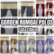 Plain Fringe Fringe Curtain 135x230cm