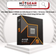 AMD Ryzen 9 9950X CPU (4.3 GHz Boost 5.7 GHz | 16 Cores / 32 Threads | 64 MB Cache) New genuine full