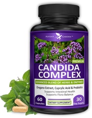 Candida Complex - Oregano and Caprylic Acid Blend, Gut Flora Balance Complex, Intestinal Health & Im