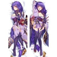 Genshin Impact Raiden Shogun Baal Dakimakura Pillow Cover Dakimakura Bedroom Pillow Case Hugging Bod