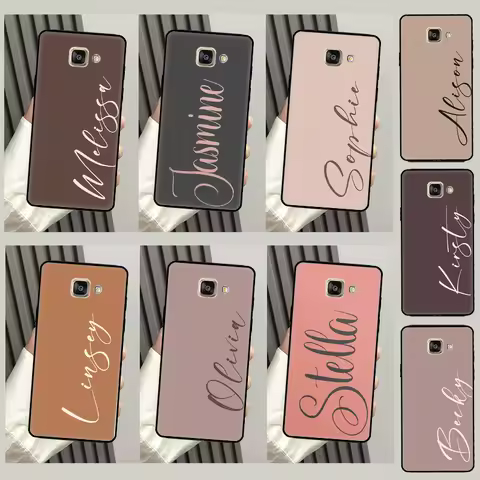 Personalised custom name initials Case For Samsung Galaxy A3 A5 2016 J3 J5 J7 2017 J2 J6 J4 Plus J8 