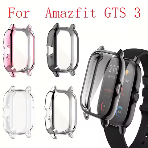 TPU Protective Cover For Amazfit GTS 3, Full Screen Protector Case For Huami Amazfit GTS 3 Watch Pro