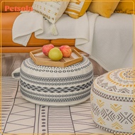 Pouf Cover Unfilled Pouf Textured Home Decoration Embroider Craft Unstuffed Ottoman Pouffe Cover Bea