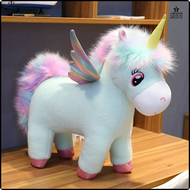 [Unon] Fantastissche Glühen Regenboggen Flügel Einhorn Plütier Riesen Einhorn Spielug Zofftier Pusch