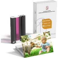 HPRT 4x6 Photo Paper 54 Pieces with 1 Cartridge, Suitable for CP4000L/CP4100/CP6000 Photo Printer Ac