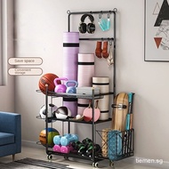 Yoga Mat Storage Rack, Home Fitness Equipment Storage , Home Product Ball Multifunctional Cart Stora