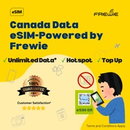 Canada eSIM Data Roaming | High-Speed Data | Topup Available | QR Code via Email - Powered by Frewie