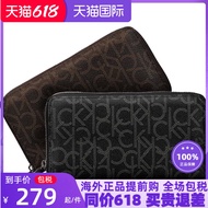 ▥Calvin Klein wallet CK men s long clutch bag handbag college student luxury fashion original bag