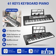 Rixton  61 Keys Electronic Piano Digital Keyboard Piano Portable Piano Beginner Keyboard