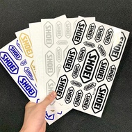 20pcs shoei Helmet Sticker Transparent Lens Decoration Motorcycle Modified Electric Vehicle Reflective Waterproof Sunscreen Decal