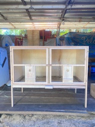 Kandang merpati murah 2 pintu dengan alas kotoran