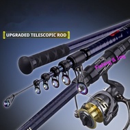 Long cast telescopic rod High carbon cloth Foldable guide ring Moveable reel seat Telescopic fishing