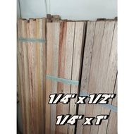 READY STOCK Solid Kayu Meranti Wood Kayu Perabot Frame Pintu Furniture Wood (6 KAKI) 1/4" X 1/2" / 1/4" X 1"