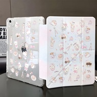Super CuteF & X iPad Protective Case [HelloKitty with Pen Slot] iPad Protective Case Air65 Transpare