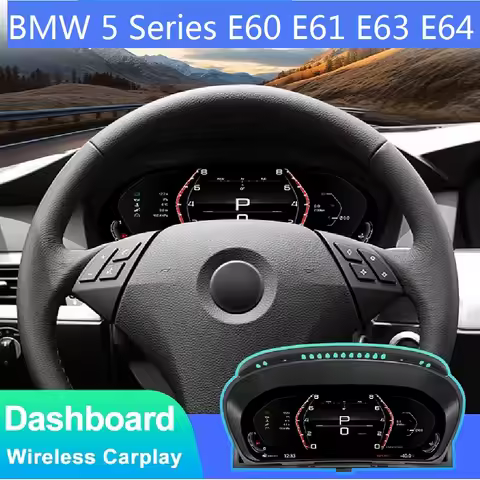 12.3 ''Digital Instrument Cluster for BMW 5 Series E60 E61 E63 E64 blue light anti-glare screen Pane