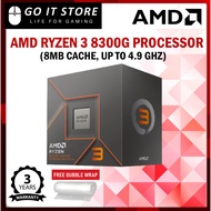 AMD RYZEN 3 8300G AM5 Processor with AMD RadeonTM 740M (3.6GHz Up to 4.9GHz, 8MB)