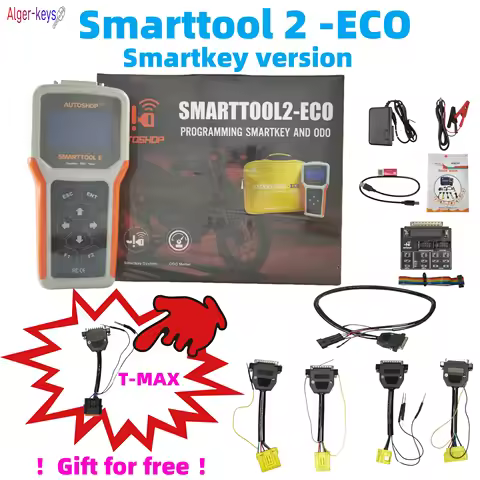 Alger-keys 2025 SMARTTOOL 2-ECO 2U programming Motorbike smart key ODO Meter Smart key Keyless For H