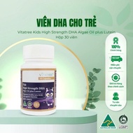 Vitatree Kids High Strength DHA Algae Oil + Lutein – Supports Brain and Vision Development Without F