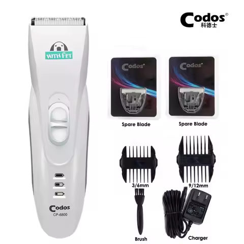 Codos CP6800 Professional Cat Dog Hair Trimmer Electric Mower Pet Hair Clipper Rechargeable Pets Gro
