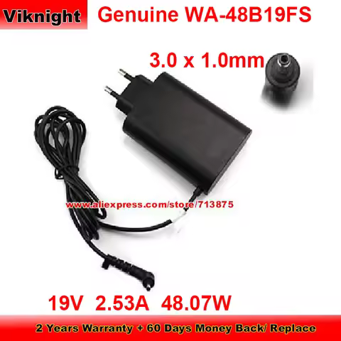 Genuine EU HU10182-17147 AC Adapter 19V 2.53A for LG GRAM 15Z970 14Z980C EAY65249001 WA-48B19FS ADS-