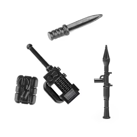 5PCS Modern Military Weapons RPG C4 Bomb Soldier MOC Minifigs SWAT City Mini Action Figures Building