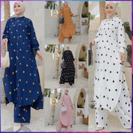 New D'Lovera Alisya Set Bahan Airflow Embroidery One Set Busui