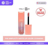 YOU The Simplicity Matte Lip Color | Transferproof and Light Lip Cream