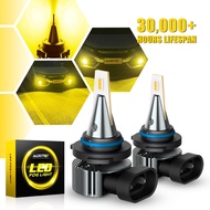AUXITO 2PCS 30W 4000LM 9006 HB4 LED Fog Light Golden Yellow For Car Fog Lamps Daytime Bulbs 3000K 12