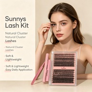 Glue-Free Self-Adhesive Fox Style Cluster False Eyelashes Mini Lash Book