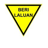 Reflective sign BERI LALUAN / SignBoard/Papan iklan/Papan Tanda jalan /Road