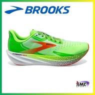 BROOKS MEN’S HYPERION MAX RUNNING SHOE (110390 1D 308) D CUTTING (GRN GECKO/RED ORANGE/WHT)